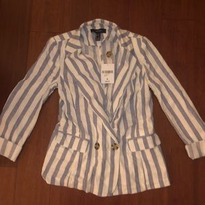 Padded shoulder career jacket